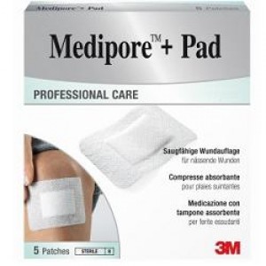 MEDIPORE+PAD Med. 5x 7cm 5pz