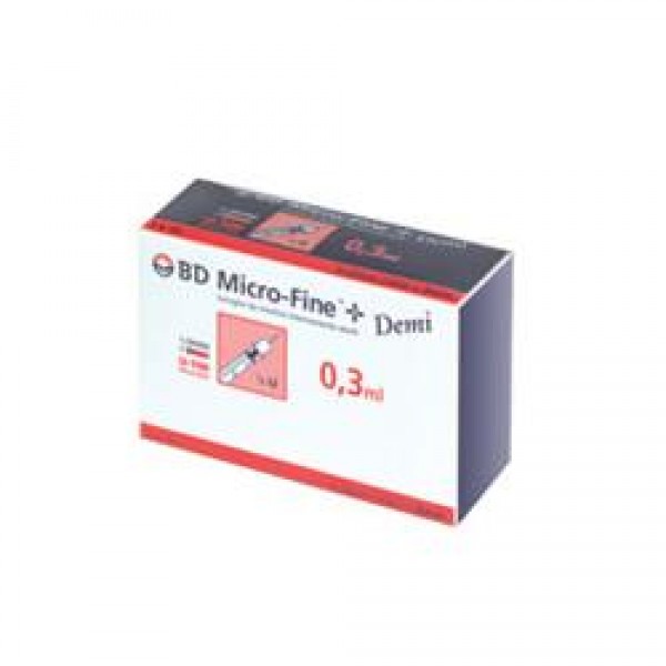 SIR INS BD DEMI 0,3ML G30 8MM