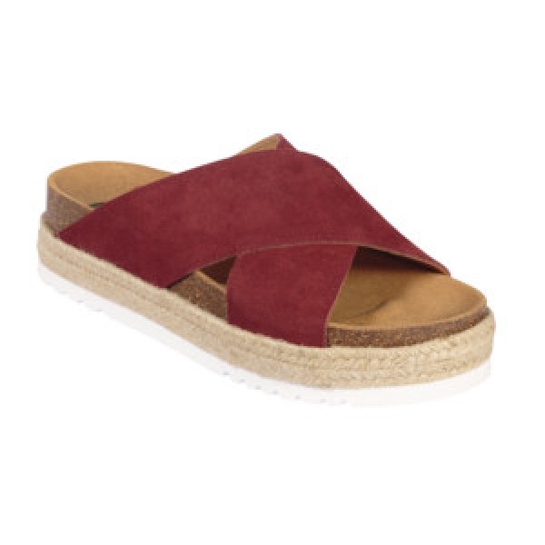 MALINDY CROSS SUEDE W RUBY R39