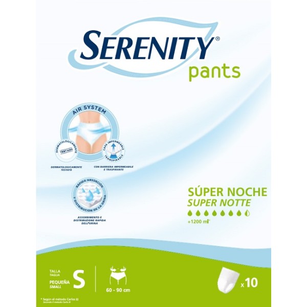 SERENITY Pants Sup.Noche10pz S SERENITY Pants Sup.Noche10pz S