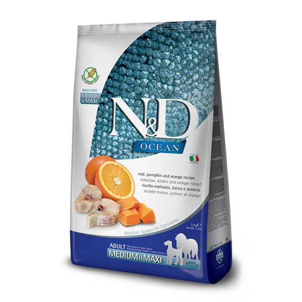 N&D OCEAN DOG COD&OR M/M 2,5KG