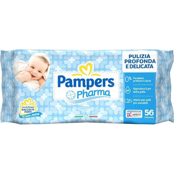 PAMPERS PHARMA Salv.56pz