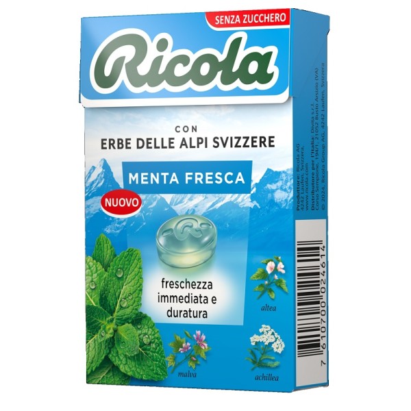 RICOLA Menta Fresca S/Z 50g RICOLA Menta Fresca S/Z 50g