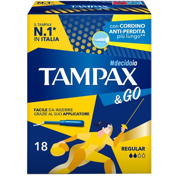 TAMPAX&GO Regular*18pz TAMPAX&GO Regular*18pz