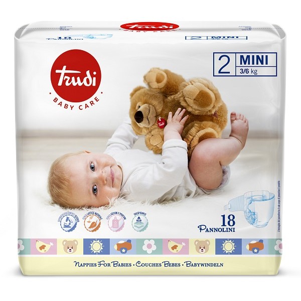 TRUDI C Pants Mini 3/6Kg 18pz TRUDI C Pants Mini 3/6Kg 18pz