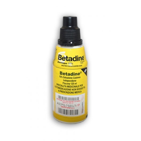 BETADINE*SOLUZ CUT 125ML 10% BETADINE*SOLUZ CUT 125ML 10%