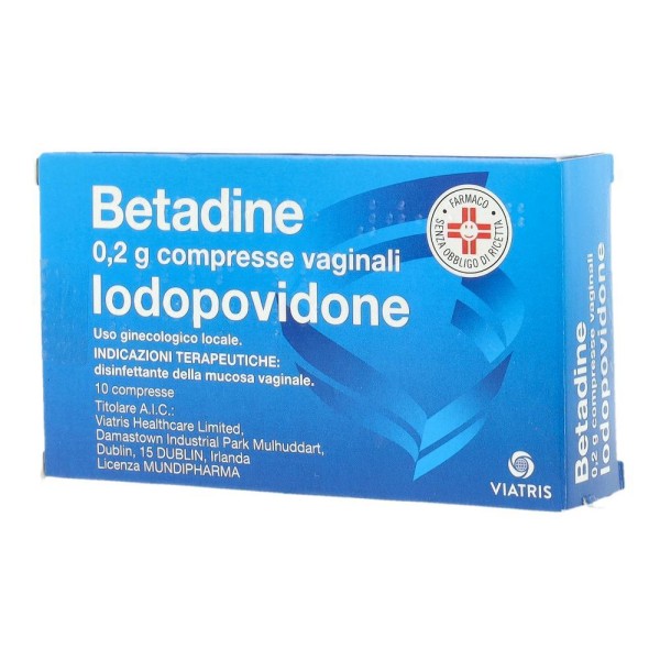 BETADINE*10CPR VAG 200MG BETADINE*10CPR VAG 200MG