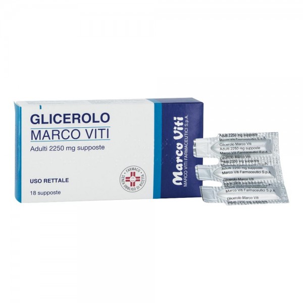 GLICEROLO MV*AD 18SUPP 2250MG