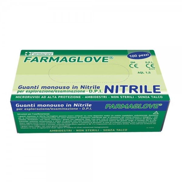 GUANTO NITRILE 100PZ M