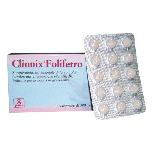 CLINNIX Foliferro 30 Cpr 500mg CLINNIX Foliferro 30 Cpr 500mg
