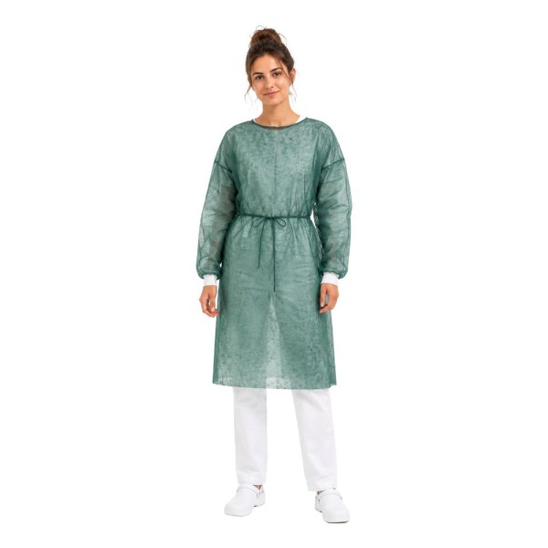 CAMICE Mono TNT Verde 10pz SAF