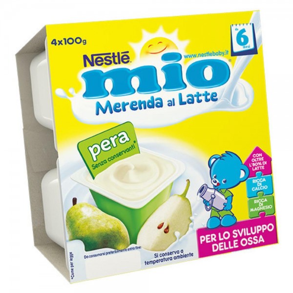 MIO Mer.Lattea Pera 4x100g