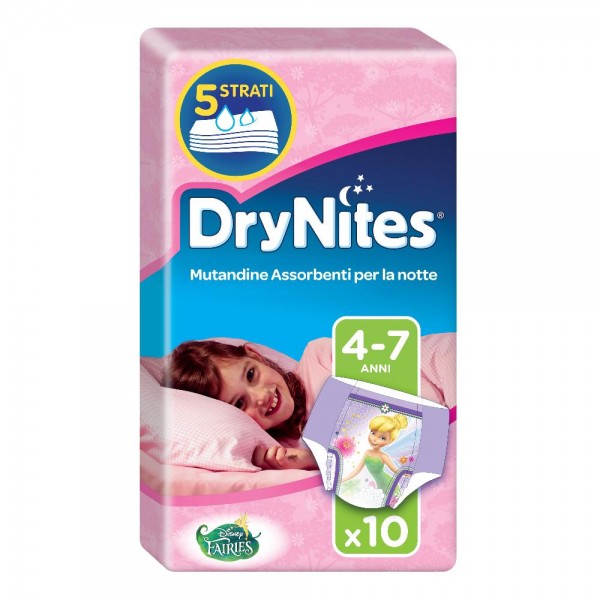 DRYNITES Girl 17-30Kg M 10pz