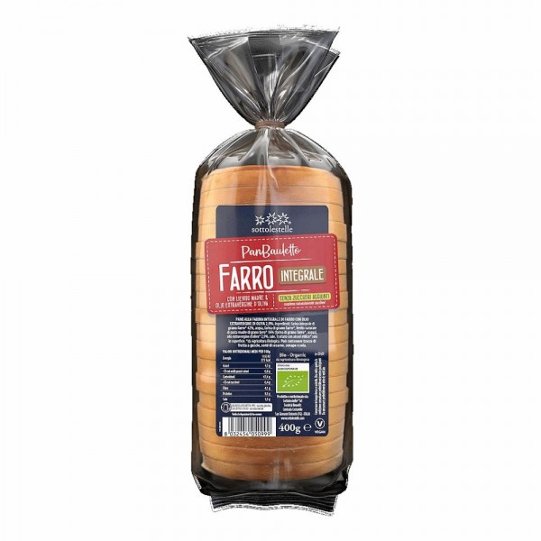 PANE BAULETTO FARRO INTEGR400G