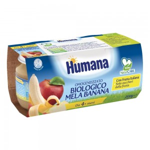 OMO HUMANA Mela-Banana  2x100g