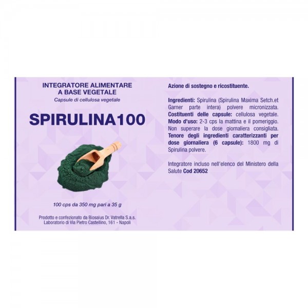 SPIRULINA 100 100 Cps BIOSALUS