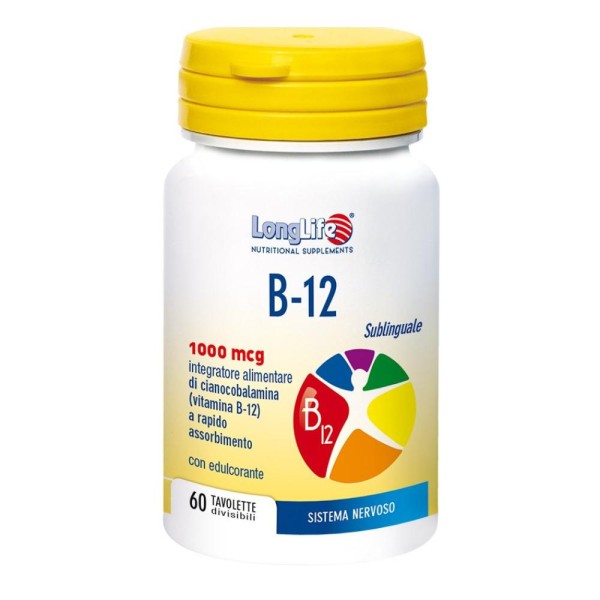 LONGLIFE B12 1000mcg 60 Cpr LONGLIFE B12 1000mcg 60 Cpr