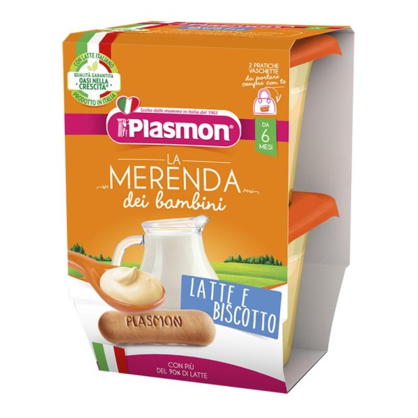 PLASMON Mer.Latte/Bisc.2x120g