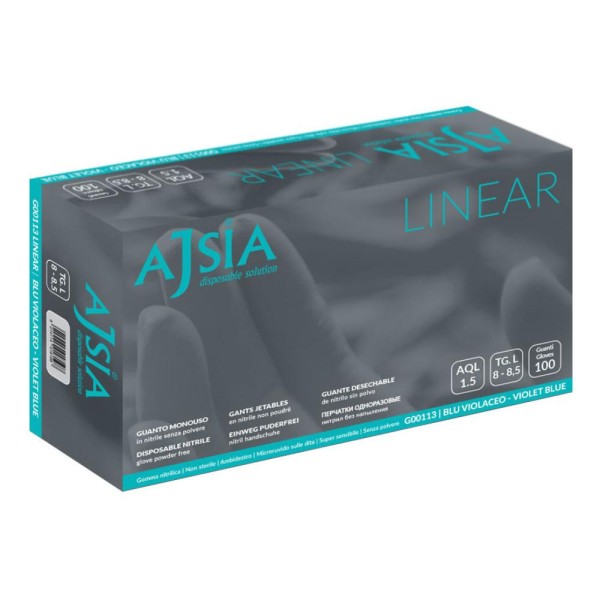 AJSIA Guanti NITRILE S 100pz