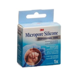 MICROPORE Silicone 2,5cmx5m