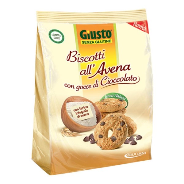 GIUSTO S/G Bisc.AvenaCiocc250g GIUSTO S/G Bisc.AvenaCiocc250g