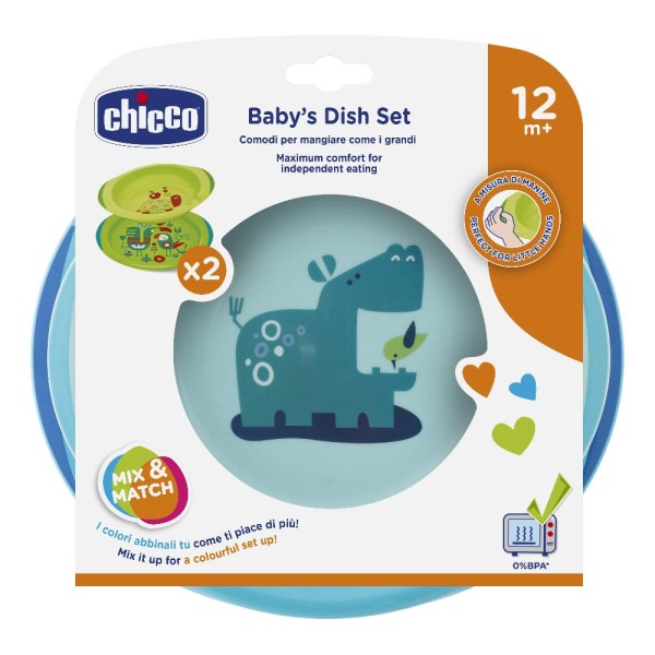 CH Set Piatti Azz/Verde 12m+ CH Set Piatti Azz/Verde 12m+