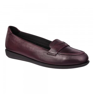 PHILLIS LEATHER W BURGUNDY 39