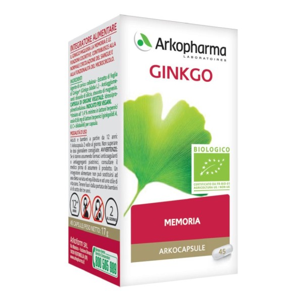 ARKOCAPSULE Gingko Bio  45 Cps