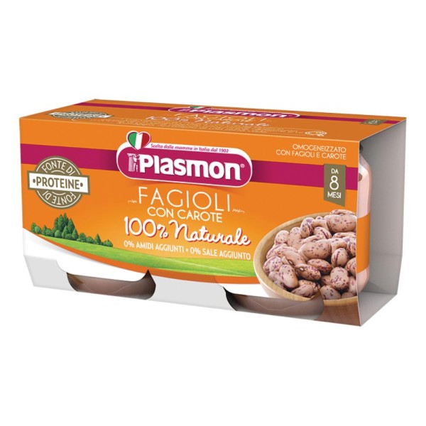 OMO PL.Fagioli/Carote 2x80g