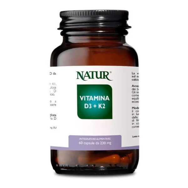 VITAMINA D3+K2 60cps NATUR VITAMINA D3+K2 60cps NATUR