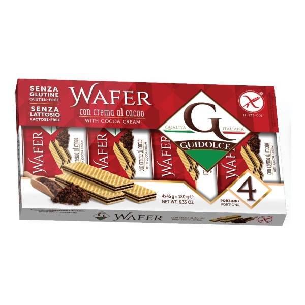 GUIDOLCE Wafer Cacao 4x45g GUIDOLCE Wafer Cacao 4x45g