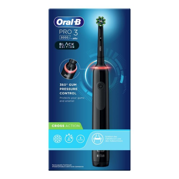 ORALB PRO3 BLACK CROSSACTION ORALB PRO3 BLACK CROSSACTION