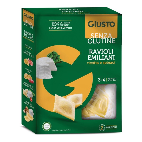 GIUSTO S/G Ravioli Ric/Spin. GIUSTO S/G Ravioli Ric/Spin.