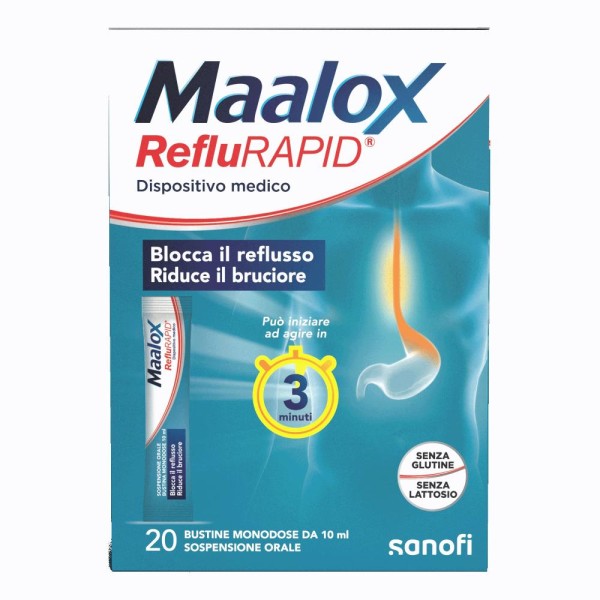 MAALOX REFLURAPID 20BUST TP