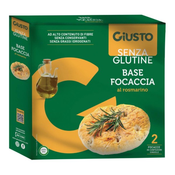 GIUSTO S/G Fondo Focaccia 280g GIUSTO S/G Fondo Focaccia 280g