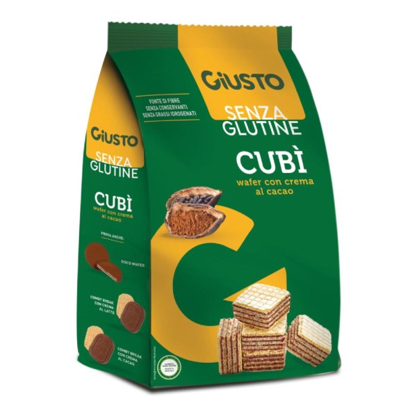 GIUSTO S/G CUBI'Wafer Cac.250g GIUSTO S/G CUBI'Wafer Cac.250g