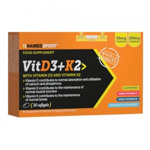 VITAMIN D3+K2 30SoftGels