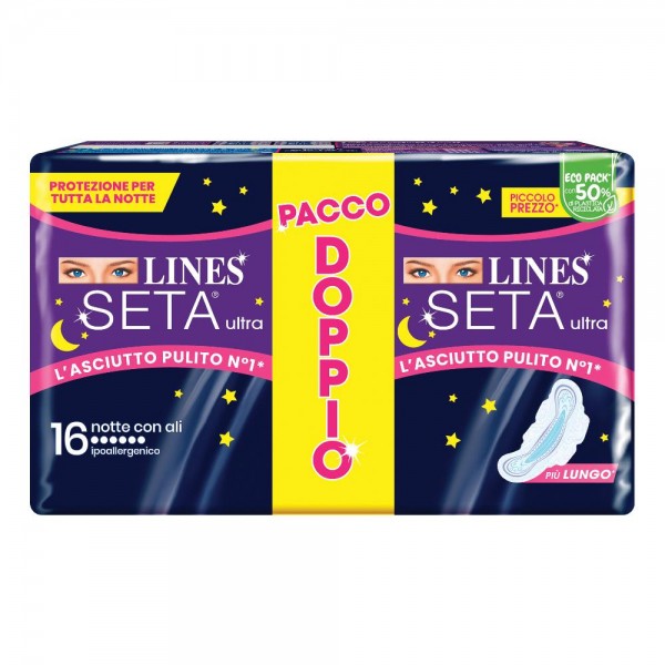 LINES SETA Ultra Notte 16pz