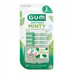GUM Soft Pick Mint Scov.L 40pz