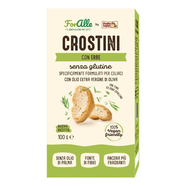 FORALLE Crostini Erbe 100g FORALLE Crostini Erbe 100g