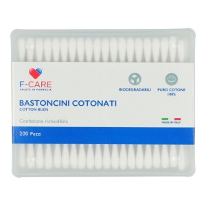 F CARE BASTONCINI COT 200PZ