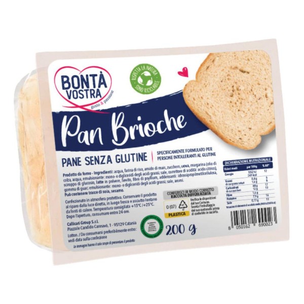 BONTA'VOSTRA Pane Brioche 200g BONTA'VOSTRA Pane Brioche 200g